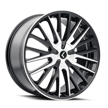 Load image into Gallery viewer, KR185-8814BM40 - Kraze Double Down 18X8 5X108 / 5X114.3 ET 40mm Gloss Black Machined - Kraze Wheels Canada