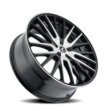 Load image into Gallery viewer, KR185-8814BM40 - Kraze Double Down 18X8 5X108 / 5X114.3 ET 40mm Gloss Black Machined - Kraze Wheels Canada