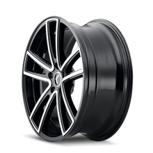 Load image into Gallery viewer, KR190-22845BM38 - Kraze Lusso 22X8.5 5X112 /  ET 38mm Gloss Black Machined - Kraze Wheels Canada