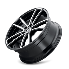 Load image into Gallery viewer, KR190-7831BM38 - Kraze Lusso 17X8 5X108 /  ET 38mm Gloss Black Machined - Kraze Wheels Canada