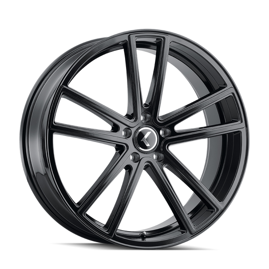 KR190-22845GB38 - Kraze Lusso 22X8.5 5X112 /  ET 38mm Gloss Black - Kraze Wheels Canada
