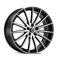 Load image into Gallery viewer, KR191-2865BM38 - Kraze Stunna 20X8.5 5X114.3 /  ET 38mm Matte Black Machined - Kraze Wheels Canada