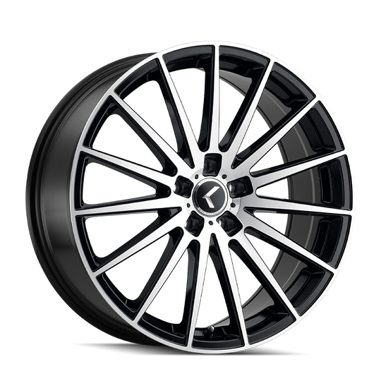 KR191-2831BM38 - Kraze Stunna 20X8.5 5X108 /  ET 38mm Matte Black Machined - Kraze Wheels Canada