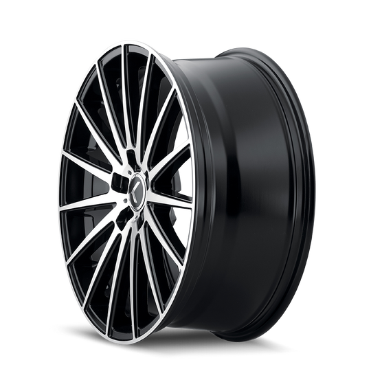 KR191-8831BM40 - Kraze Stunna 18X8 5X108 /  ET 40mm Matte Black Machined - Kraze Wheels Canada