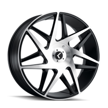 Charger l'image dans la galerie, KR192-8816BM40 - Kraze Phase 18X8 5X112 / 5X114.3 ET 40mm Gloss Black Machined - Kraze Wheels Canada