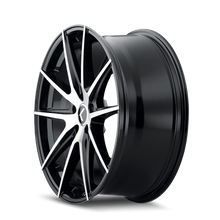 Charger l'image dans la galerie, KR193-7865BM38 - Kraze Turismo 17X8 5X114.3 /  ET 38mm Gloss Black Machined - Kraze Wheels Canada
