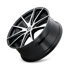 Charger l'image dans la galerie, KR193-8831BM40 - Kraze Turismo 18X8 5X108 /  ET 40mm Gloss Black Machined - Kraze Wheels Canada