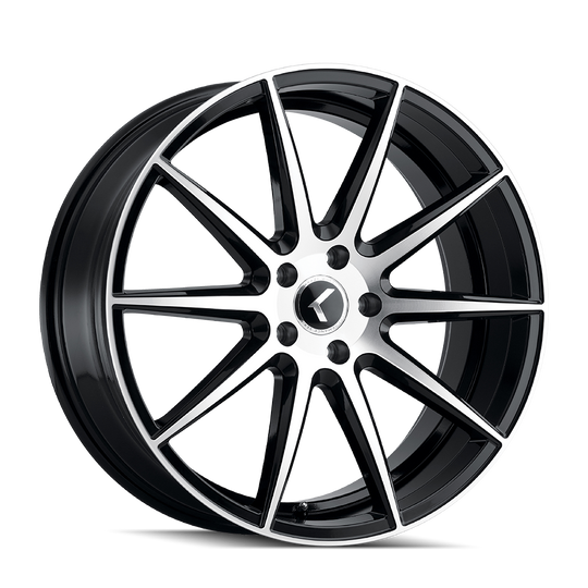 KR194-7865BM38 - Kraze Cosmos 17X8 5X114.3 /  ET 38mm Gloss Black Machined - Kraze Wheels Canada