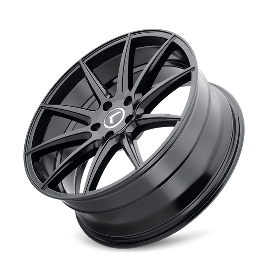 KR194-8831GB40 - Kraze Cosmos 18X8 5X108 /  ET 40mm Gloss Black - Kraze Wheels Canada