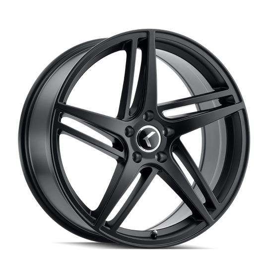 KR195-7845B38 - Kraze Milano 17X8 5X112 /  ET 38mm Satin Black - Kraze Wheels Canada