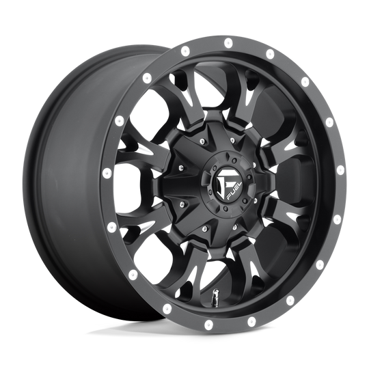 D51717909857 - Fuel Off-Road D517 Krank 17X9 6X135 6X139.7 20mm Matte Black Milled - Fuel Off-Road Wheels Canada
