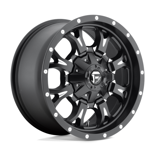 D51717901750 - Fuel Off-Road D517 Krank 17X9 8X170 ET 1mm Matte Black Milled - Fuel Off-Road Wheels Canada