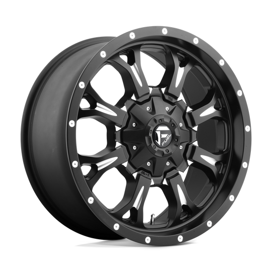 D51720909857 - Fuel Off-Road D517 Krank 20X9 6X135 6X139.7 20mm Matte Black Milled - Fuel Off-Road Wheels Canada