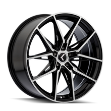 Load image into Gallery viewer, KR196-8812BM30 - Kraze Evolve 18X8.5 5X120 /  ET 30mm Gloss Black Machined - Kraze Wheels Canada