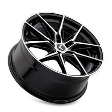 Load image into Gallery viewer, KR196-22912BM35 - Kraze Evolve 22X9 5X120 /  ET 35mm Gloss Black Machined - Kraze Wheels Canada