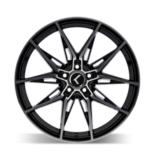 Load image into Gallery viewer, KR196-9845BM30 - Kraze Evolve 19X8.5 5X112 /  ET 30mm Gloss Black Machined - Kraze Wheels Canada