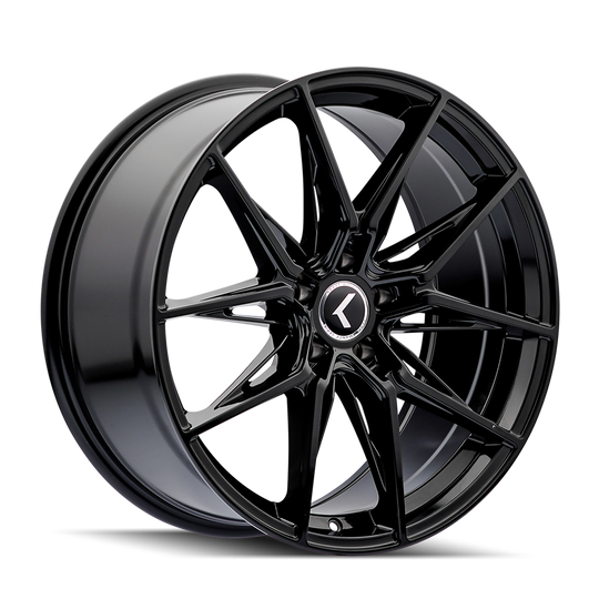 KR196-8865GB67 - Kraze Evolve 18X8.5 5X114.3 /  ET 35mm Gloss Black - Kraze Wheels Canada