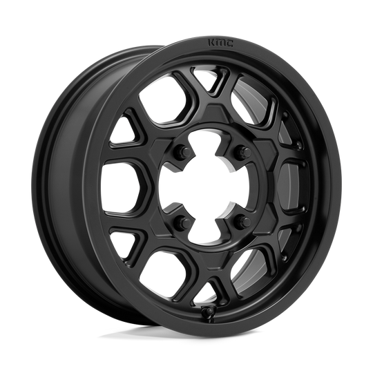 KS13356044738 - KMC KS133 Mesa Lite 15X6 4X156  38mm Satin Black - KMC Wheels Canada