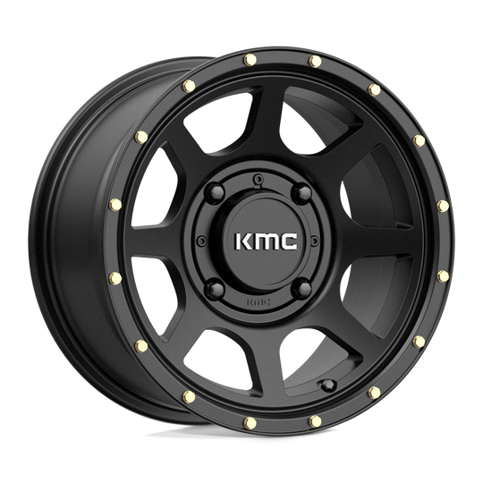 KS13447044710 - KMC KS134 Addict 14X7 4X156  10mm Satin Black - KMC Wheels Canada