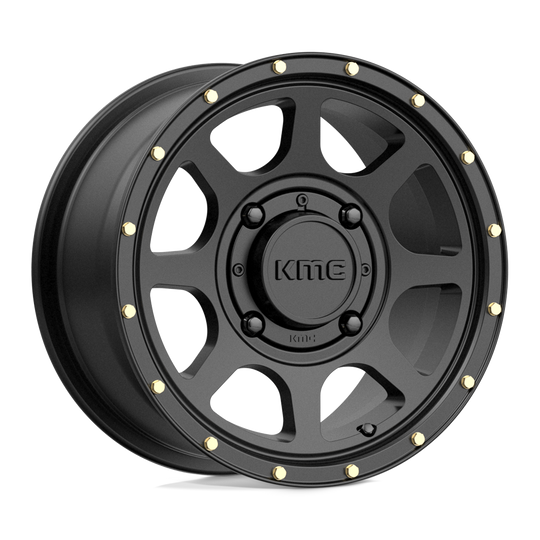 KS13447048738 - KMC KS134 Addict 14X7 4X137  38mm Satin Black - KMC Wheels Canada
