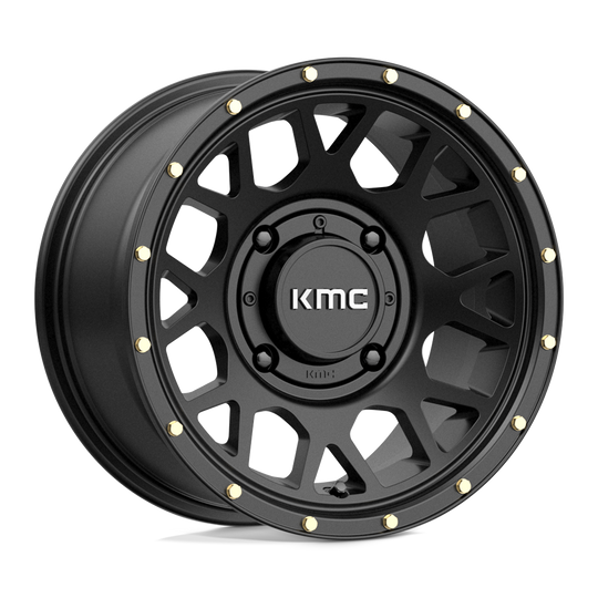 KS13551048700 - KMC KS135 Grenade 15X10 4X137  0mm Satin Black - KMC Wheels Canada