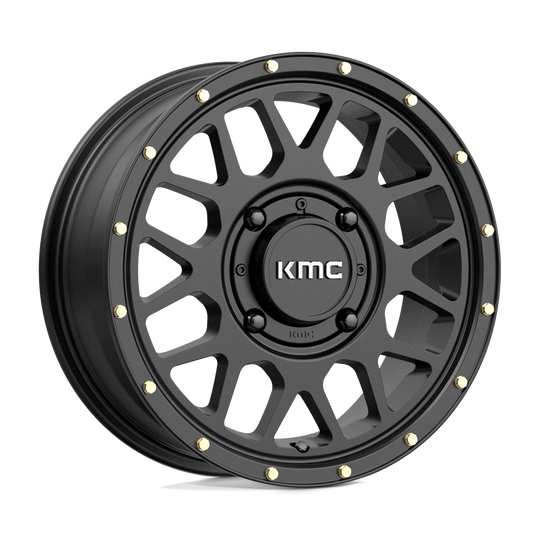 KS13556048738 - KMC KS135 Grenade 15X6 4X137  38mm Satin Black - KMC Wheels Canada