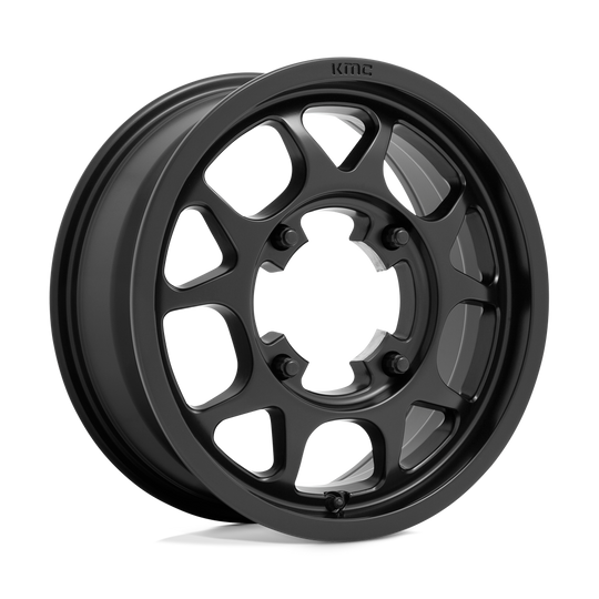 KS13656044738 - KMC KS136 Toro 15X6 4X156  38mm Satin Black - KMC Wheels Canada