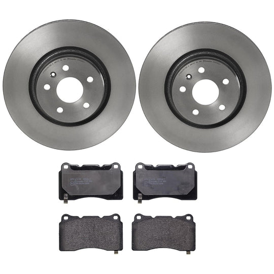 KT04190 Brembo Low-Met Brake Pad and UV Coated Vented  Brake Disc Kit Brembo Brake Canada
