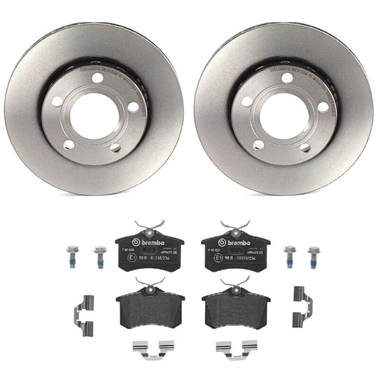 KT04219 Brembo Low-Met Brake Pad and UV Coated Vented  Brake Disc Kit Brembo Brake Canada