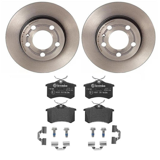KT04221 Brembo Low-Met Brake Pad and UV Coated Solid  Brake Disc Kit Brembo Brake Canada