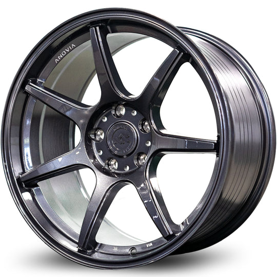 ANO108178051143573GY - Anovia Kano 17X8 5X114.3 35mm Gunmetal - Anovia Wheels Canada