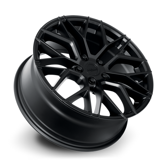 KR01-208558MB - Katana KR01 20X8.5 5X108 40mm Matte Black - Katana Wheels Canada