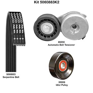 5060883K2 Serpentine Belt Drive Component Kit Dayco Canada