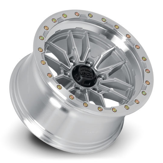 KRAWLER-7969MC12N - Lock Offroad Krawler 17X9 6X139.7 ET -12mm Machined Face Polish - Lock Offroad Wheels Canada
