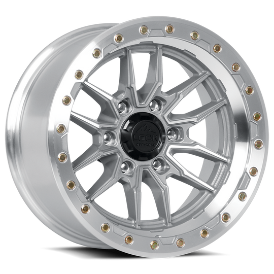 KRAWLER-7969MC12N - Lock Offroad Krawler 17X9 6X139.7 ET -12mm Machined Face Polish - Lock Offroad Wheels Canada