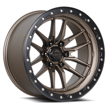 Load image into Gallery viewer, KRAWLER-2987MRMBR - Lock Off-Road Krawler 20X9 8X170 ET 1mm Matte Bronze with Matte Black Ring - Lock Off-Road Wheels Canada