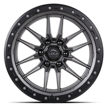 Load image into Gallery viewer, KRAWLER-221069MGMBR - Lock Offroad Krawler 22X10 6X139.7 ET -18mm Matte Grey With Black Ring - Lock Offroad Wheels Canada