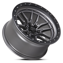 Charger l'image dans la galerie, KRAWLER-2163MGMBR - Lock Offroad Krawler 20X10 6X135 ET -18mm Matte Grey With Black Ring - Lock Offroad Wheels Canada