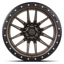 Charger l'image dans la galerie, KRAWLER-2187MRMBR - Lock Krawler 20X10 8X170 -18mm Matte Bronze With Matte Black Ring - Lock Wheels Canada