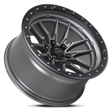 Load image into Gallery viewer, KRAWLER-2186MGMBR - Lock Krawler 20X10 8X165.1 -18mm Matte Grey With Matte Black Ring - Lock Wheels Canada