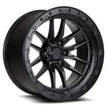 Load image into Gallery viewer, KRAWLER-22188MB - Lock Krawler 22X10 8X180 -18mm Matte Black With Matte Black Ring - Lock Wheels Canada