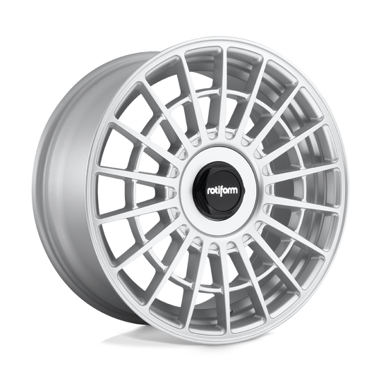 R143178000+40D - Rotiform R143 Las-R 17X8 BLANK  40mm Gloss Silver - Rotiform Wheels Canada