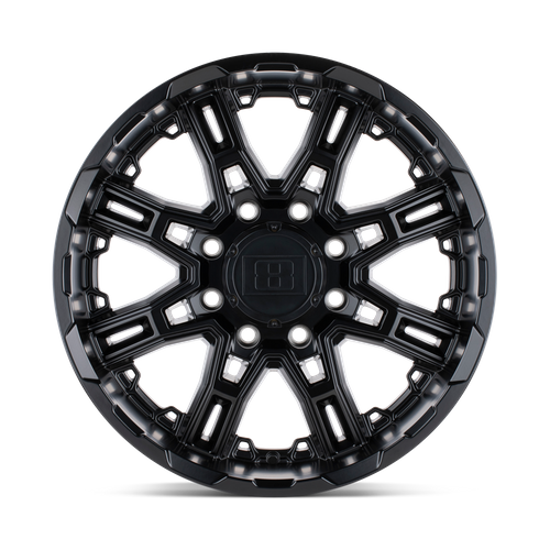 1890LST008170M25 - Level 8 Slingshot 18X9 8X170  0mm Matte Black - Level 8 Wheels Canada