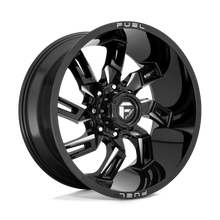 Charger l'image dans la galerie, D74720901750 - Fuel Off-Road D747 Lockdown 20X9 8X170 1mm Gloss Black Milled - Fuel Off-Road Wheels Canada