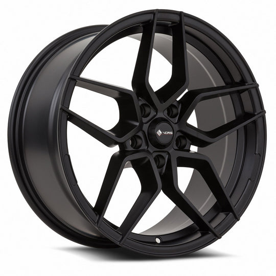 LP01188551435MB-508 - Vors LP1 18X8.5 5X108 35MM All Matte Black - Vors Wheels Canada