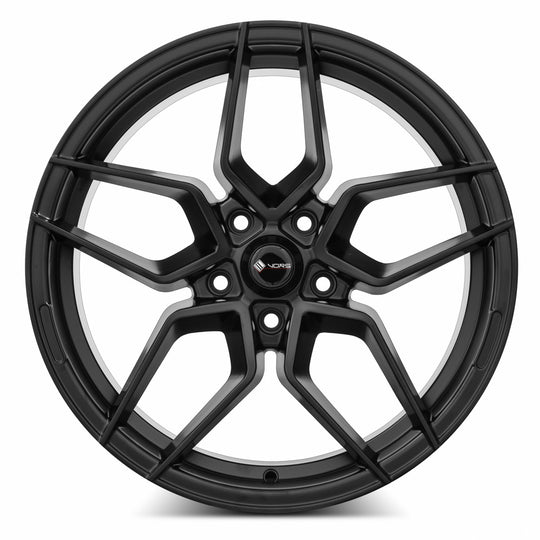 LP01188551435MB - Vors LP1 18X8.5 5X114.3 35MM All Matte Black - Vors Wheels Canada
