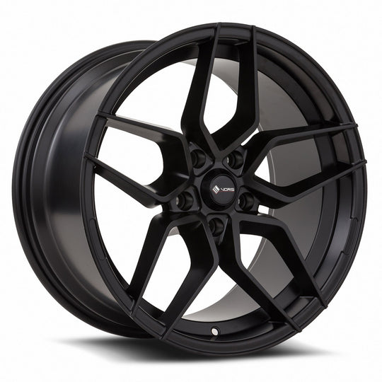LP01189551435MB-512 - Vors LP1 18X9.5 5X112 35MM All Matte Black - Vors Wheels Canada