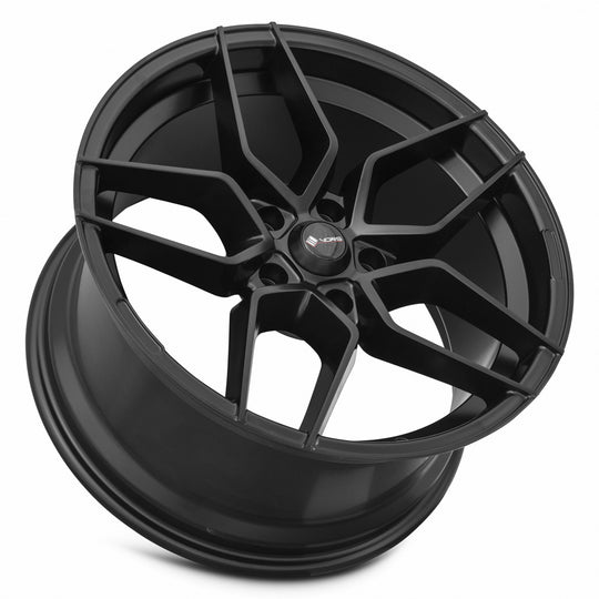 LP01189551435MB-512 - Vors LP1 18X9.5 5X112 35MM All Matte Black - Vors Wheels Canada