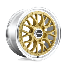 Charger l'image dans la galerie, R1561985F8+45 - Rotiform R156 LSR 19X8.5 5X112  45mm Matte Gold Machined - Rotiform Wheels Canada