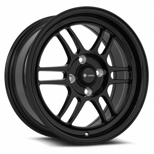 LT01157040040BK - Vors LT01 15X7 4X100 40MM Gloss Black - Vors Wheels Canada
